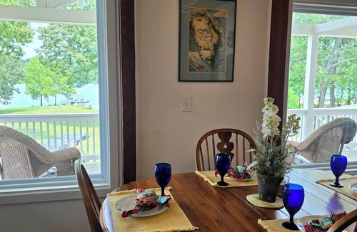 Benton Apartment | Beautiful view from deck, Private Dock, Firepit,