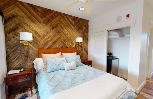 Westfield Cabin | Bedroom 3 - Modern Farmhouse Styled Lodge Room with a Beautiful View