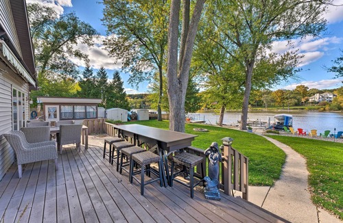 Newville House | Boat Dock & Backyard: 'Rock River Retreat'