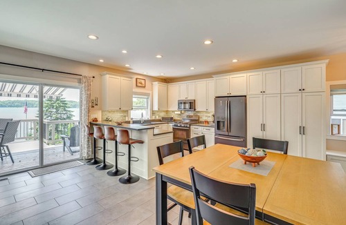 Gobles House | Boathouse, Dock & Sunset Views! Muskrat Lake Home