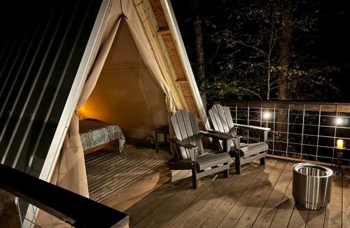 Talladega Other | Bohamia - Cozy A-Frame Glamp on 268 acre forest retreat