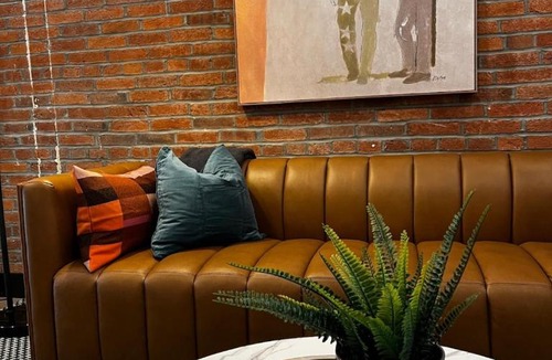 Downtown St. Louis Apartment | Brick & Bed Riverfront Lofts, T 307