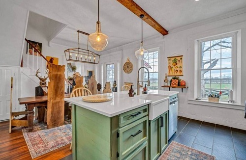 White Mills House | Camp Cozy At Nolin, Historical, Pond, Fire Pit
