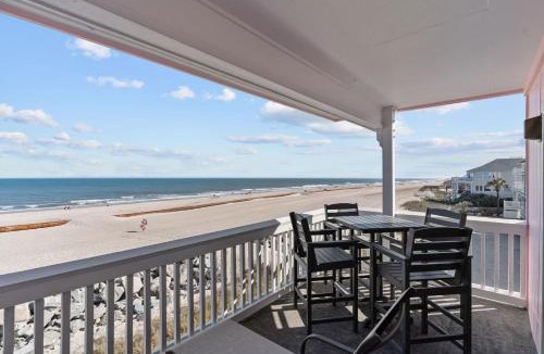 North Carolina Coast House | Carolina Beach Oceanfront Steps to Pier Pool Villa