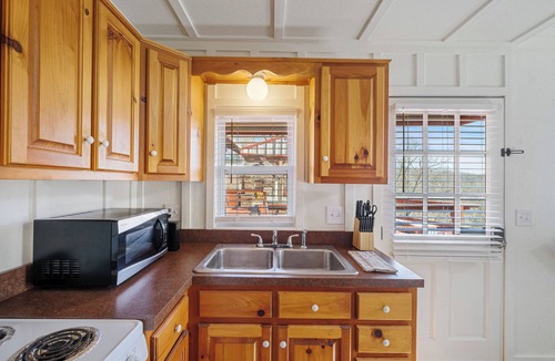 Hudson Cabin | Charming cabin with hot tub on Rough River Lake- epic views!