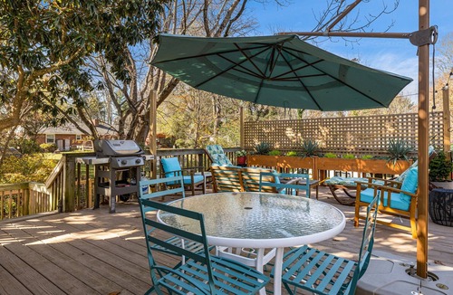 Asheville House | Charming Home in West Asheville - Hot tub/Deck/Firepit/Fenced Yard