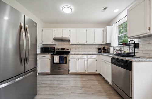 Paw Creek House | Charming Pet-Friendly 3-Bedroom Home- Fenced Yard, Fire Pit