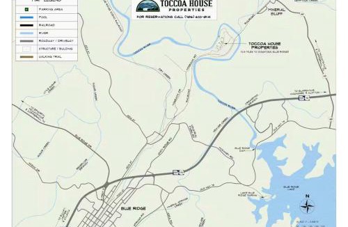 Blue Ridge House | Charming Riverside Camper with Pool, Pickleball & Trails near Blue Ridge, Georgia