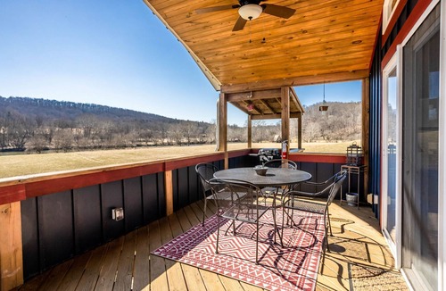 Draper House | Charming riverside with stunning views, cozy interiors, full amenities, and spacious decks.