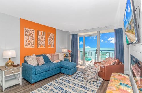 Myrtle Beach House | Completely Renovated Oceanfront Condo - King Suite With LED Fireplace! Boardwalk 1034