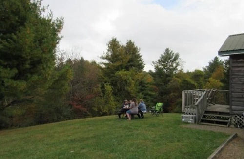 Fancy Gap Cabin | Couple's Getaway Camping Cabin with 5-Bathroom Bath House Nearby, Pets Welcome
