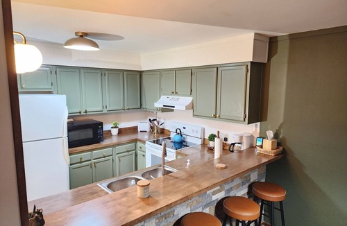 Beech Mountain Condo | Cozy 2-bedroom condo in charming Beech Mountain with ski slope & mountain views!