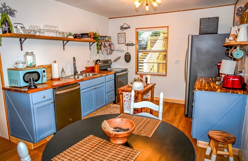 Indian Rock Springs Cabin | Cozy Cottage with GREAT Mtn Views & Hot Tub & Outdoor Shower Close to the Ocoee