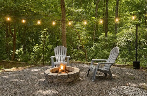 Steele Creek House | Cozy Forest RV Retreat -Fire Pit Near Lake Wylie
