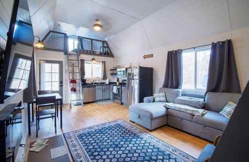Poland Cabin | Cozy Lofted Cabin #2 at Cataract Lake Getaway