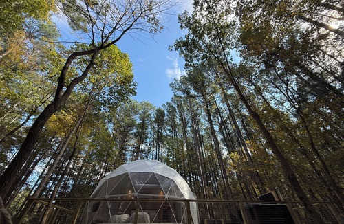 Saline County Cabin | Cozy Modern Dome with hot tub in Shawnee National Forest