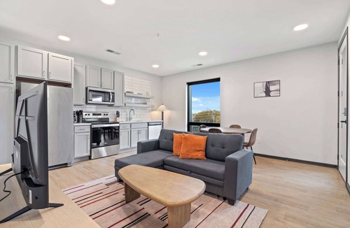 Lockerbie Square Apartment | CozySuites Mass with lounge and roof deck #27