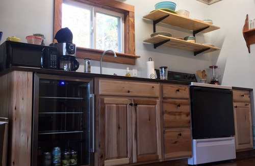 Lupton City Cabin | Creekside Cabin—Converted woodshop w/creek, fire pit & pavilion. Close to town