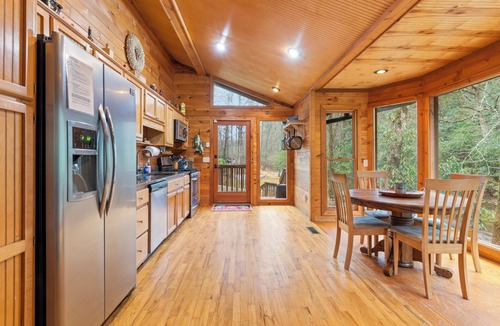 Hayesville House | Creekside - Firepit - Hiking Nearby - Family Friendly
