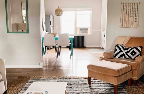 Evansville Apartment | Digs 3 of 5: 2BDRM, Open & Airy, Private Parking, Central, 2nd Floor & More!