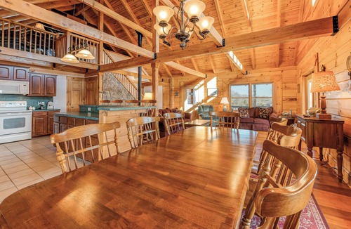 Livingston House | Dog-friendly, lake view cabin w/furnished decks, Ping-Pong & darts