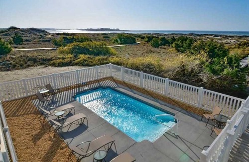 Holden Beach House | Enjoy panoramic views in “Breezy Point,” a five-bedroom home with a private pool in Dunescape.