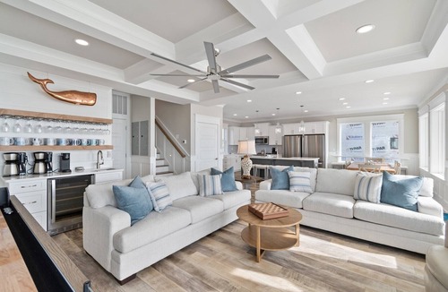 Oak Island House | Experience luxury at '7 Day Weekend,' an oceanfront 7-bedroom retreat in Oak Island.