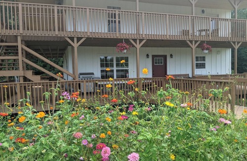 Whitley City Apartment | Family-Friendly Sheep-Themed Room with 2 Beds & Pasture Views at Beulah Farm