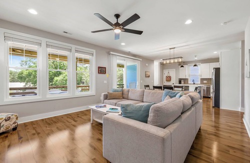 Oak Island Cottage | Family Home on Oak Island: 1 Mi to Beach & Pier!