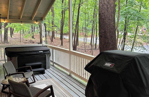 The Woods Cabin | Fireplace, Fire Pit & Resort Amenities