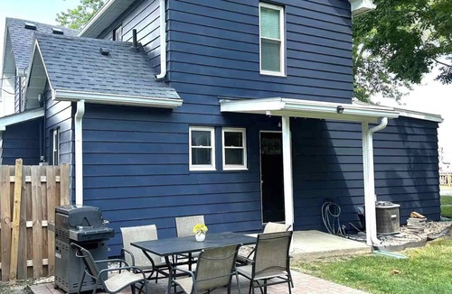 Mount Comfort House | Fireside Farmhouse Retreat on a Private Wooded Lot
