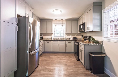 Arcadia House | Four bedroom home minutes from downtown Spartanburg-outdoor patio and grill