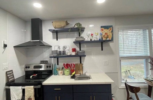 Brandywine Apartment | Fully furnished studio apartment overlooking a pond on a regenerative farm