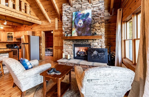 Smoky Mountains Cabin | Great View, Private setting, Fire Pit, Game Room, Pool, Hot Tub, Gas Grill, Pets