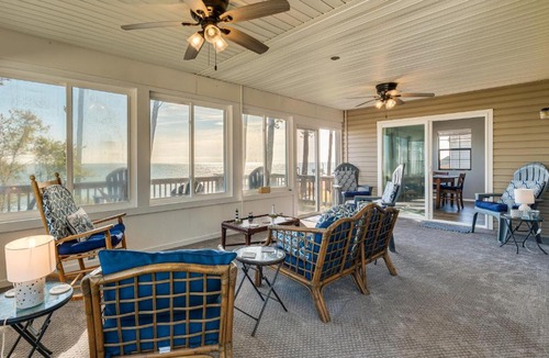 Gwynn House | Gwynn's Island Gem | Private Beach & Bay Views