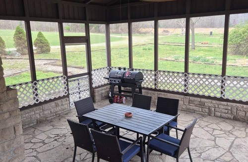 Ironton Cabin | Hidden Hollow Lodge. Peaceful 3-bedroom lodge on a private lake.