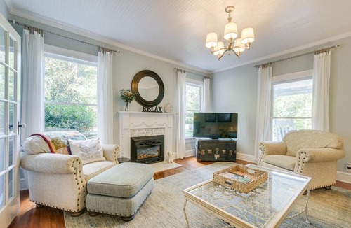 Bynum House | Historic & Charming Pittsboro Home w/Fireplaces