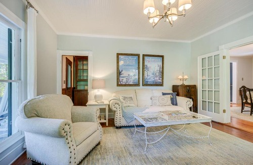 Bynum House | Historic & Charming Pittsboro Home w/Fireplaces