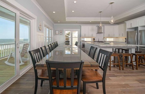 Holden Beach House | Hobbs Realty - Glad you're "Knot At Work" in this oceanfront home with a heatable pool and elevator