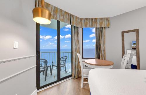 Myrtle Beach Apartment | Hosteeva Oceanfront Studio w Pool, Oceanfront Fire Pit and more