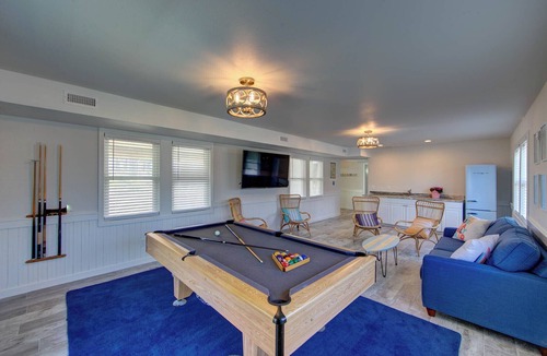 Wind Over Waves House | Hotter Otter: Heated Pool, Hot Tub, Sound Views, 6BR Sleeps 16, Pet Friendly