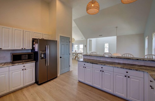 Wind Over Waves House | Hotter Otter: Heated Pool, Hot Tub, Sound Views, 6BR Sleeps 16, Pet Friendly