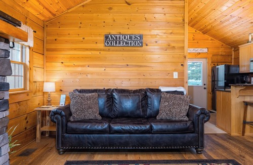 Stanley Cabin | HUGE summer SAVINGS LURAY Mountain getaway Private Log cabin 4 Hot Tub Fireplace