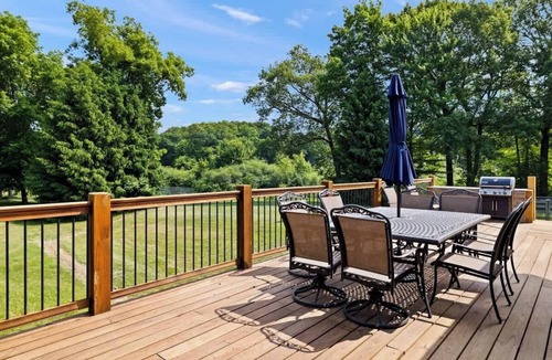 Rolling Prairie House | Juniper Presents: 15-Acre Retreat - Pool, Hot Tub, Pond, EV Charger