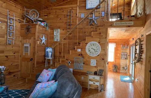 Sharps Chapel House | Lake Front Cabin in Private Cove with Covered Dock