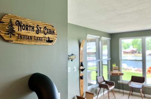 Russells Point Cabin | Lake + Waterfront + Dock + HotTub + Kayaks + Walking distance to Woody's
