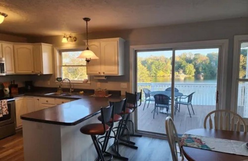 Goodview House | Lakefront Escape: hot tub, endless views, deep water dock, gentle walk to water