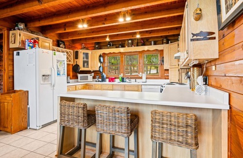 La Follette House | Lakefront Lodge: Covered Dock, Hot Tub, Fire Pit