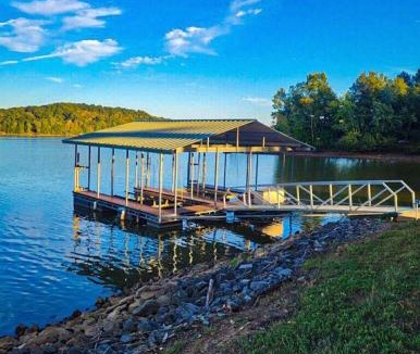Cadiz House | Lakefront Retreat with Fire Pit & Private Boat Dock, no steps to water! 3BR, 2BA