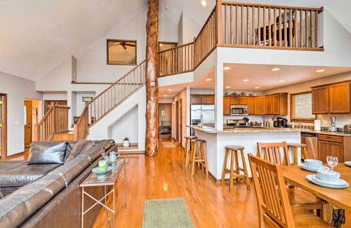 Higgins Lake House | Lakefront Roscommon Home w/Game Room & Dock!